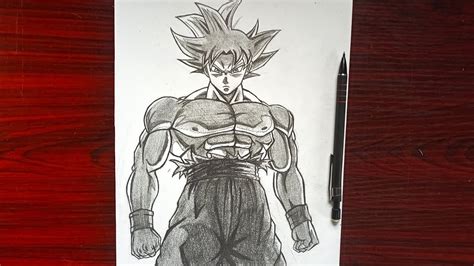 how to draw goku ultra instinct|goku ultra instinct sketch.